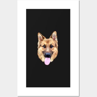 German Shepherd Light Beauty Posters and Art